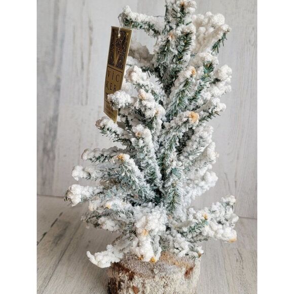 Vickerman snow pine christmas tree home decor - Picture 6 of 12